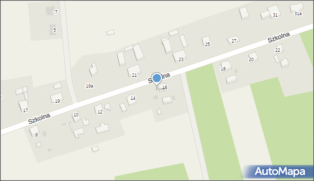 Krępsko, Szkolna, 16a, mapa Krępsko