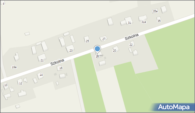 Krępsko, Szkolna, 18, mapa Krępsko