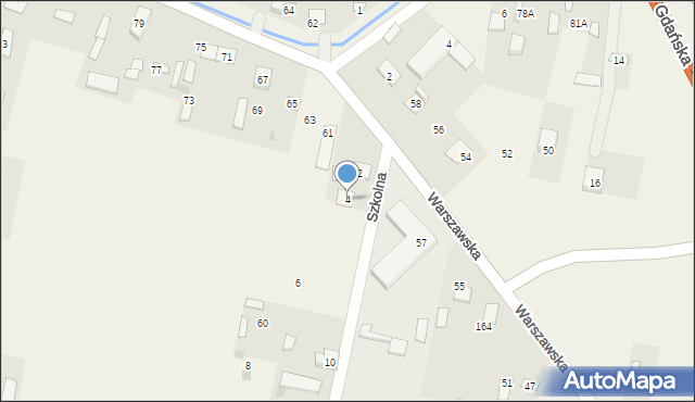 Kroczewo, Szkolna, 4, mapa Kroczewo