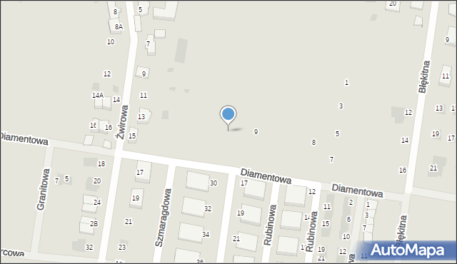 Krotoszyn, Szmaragdowa, 26, mapa Krotoszyna