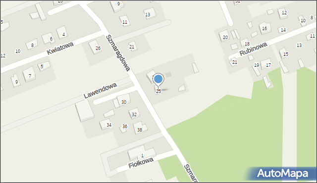 Krupniki, Szmaragdowa, 25, mapa Krupniki