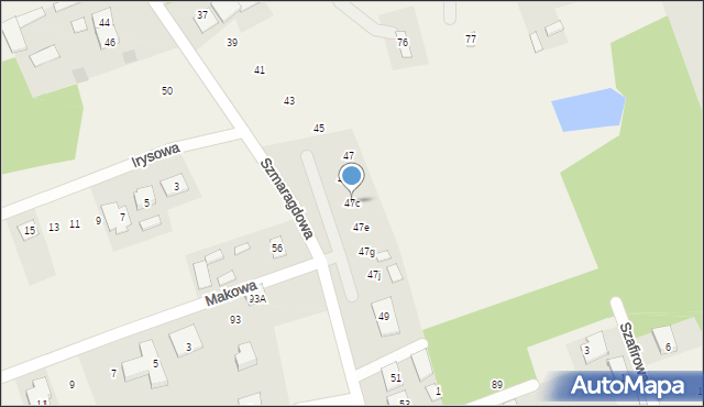 Krupniki, Szmaragdowa, 47c, mapa Krupniki