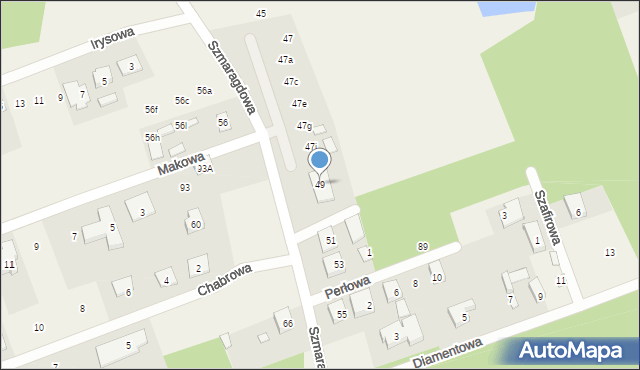 Krupniki, Szmaragdowa, 49, mapa Krupniki