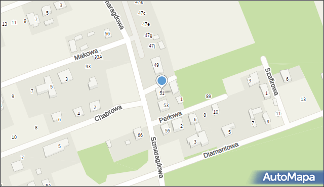 Krupniki, Szmaragdowa, 51, mapa Krupniki