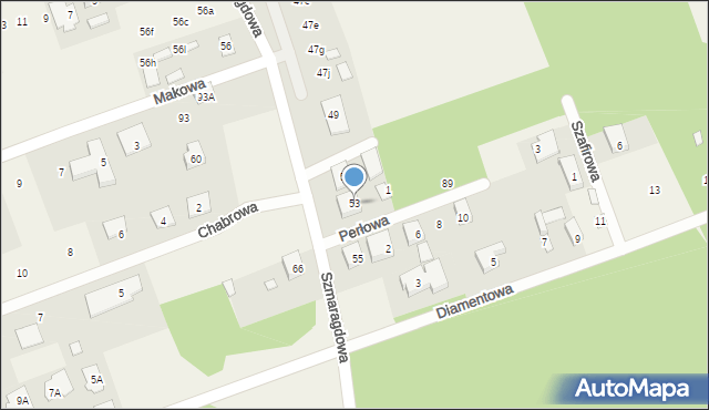 Krupniki, Szmaragdowa, 53, mapa Krupniki