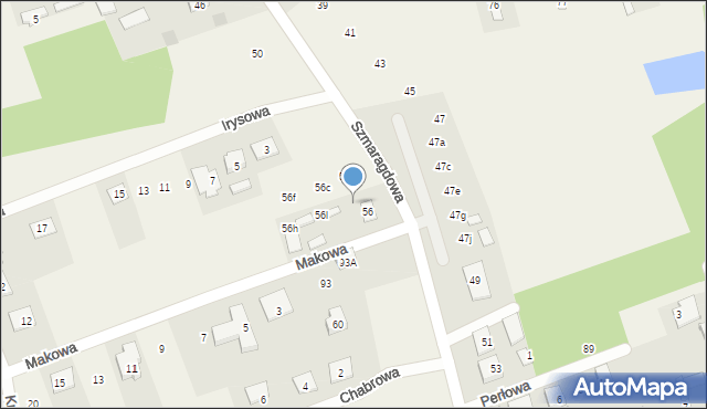 Krupniki, Szmaragdowa, 56p, mapa Krupniki