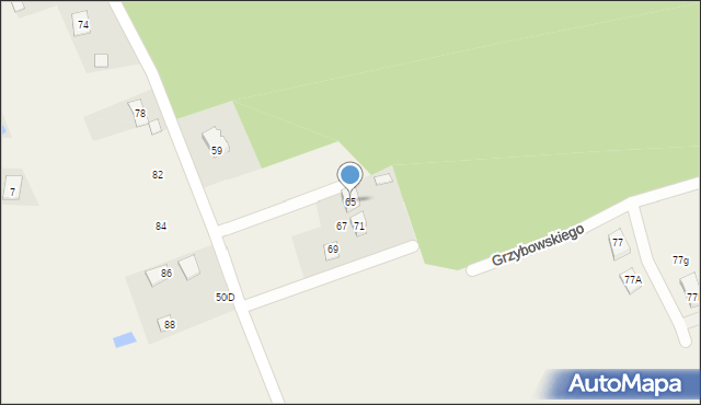 Krupniki, Szmaragdowa, 65, mapa Krupniki