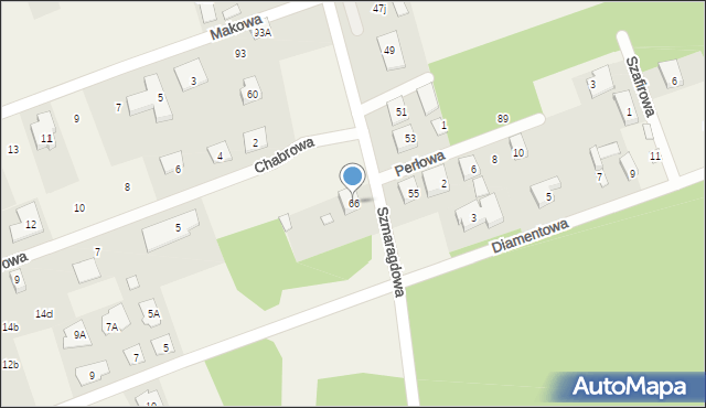 Krupniki, Szmaragdowa, 66, mapa Krupniki