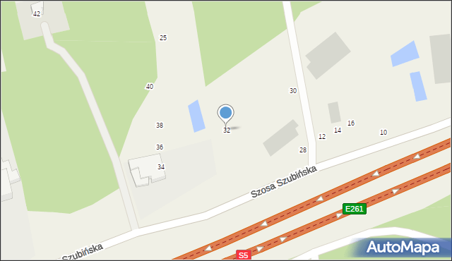 Kruszyn Krajeński, Szosa Szubińska, 32, mapa Kruszyn Krajeński