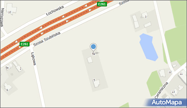 Kruszyn Krajeński, Szosa Szubińska, 5a, mapa Kruszyn Krajeński