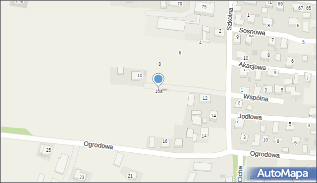 Krzęcin, Szkolna, 10a, mapa Krzęcin