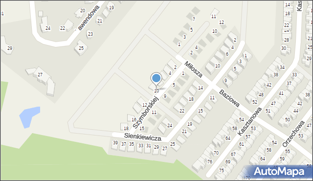 Krzeptów, Szymborskiej Wisławy, 10, mapa Krzeptów