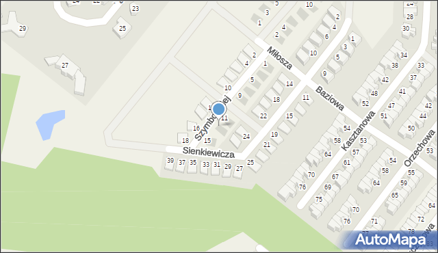 Krzeptów, Szymborskiej Wisławy, 13, mapa Krzeptów