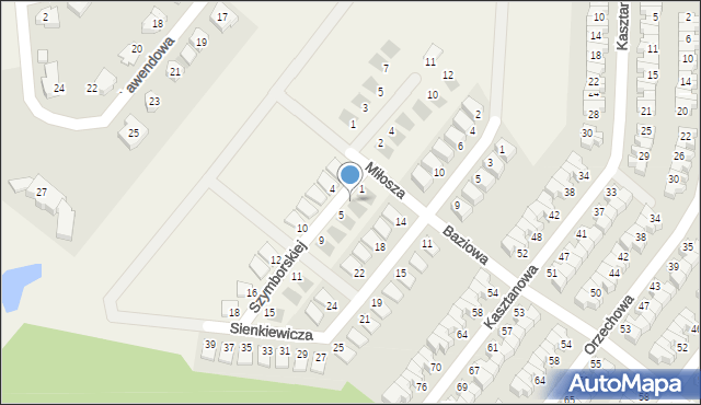 Krzeptów, Szymborskiej Wisławy, 3, mapa Krzeptów