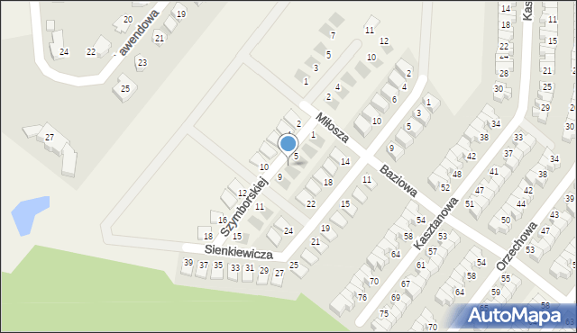 Krzeptów, Szymborskiej Wisławy, 7, mapa Krzeptów