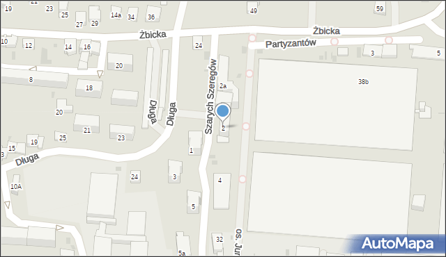 Krzeszowice, Szarych Szeregów, 2, mapa Krzeszowice