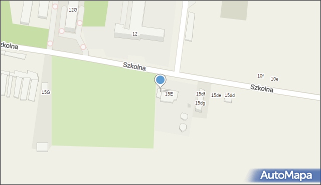 Ksawerów, Szkolna, 15F, mapa Ksawerów