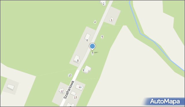 Książenice, Szafranowa, 7, mapa Książenice