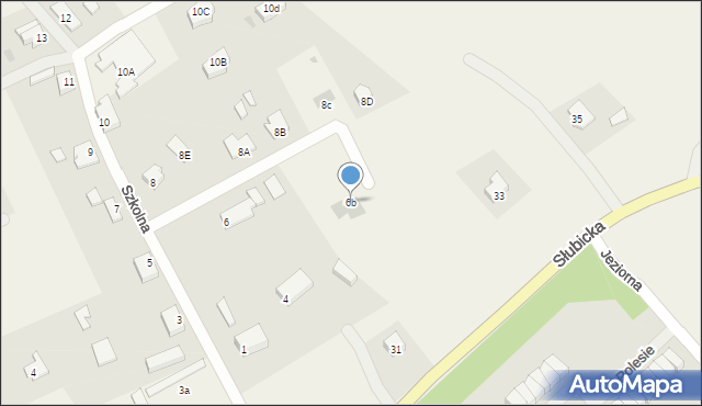 Kunowice, Szkolna, 6b, mapa Kunowice