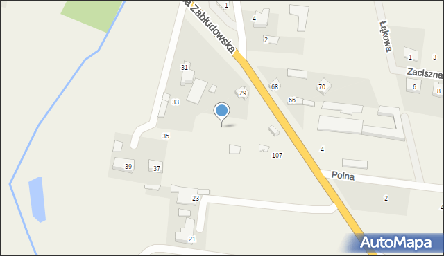 Kuriany, Szosa Zabłudowska, 27, mapa Kuriany