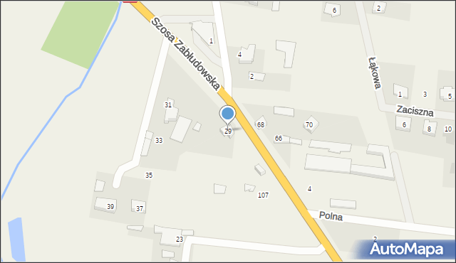 Kuriany, Szosa Zabłudowska, 29, mapa Kuriany