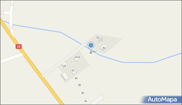 Kuriany, Szosa Zabłudowska, 48, mapa Kuriany