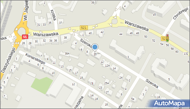Kwidzyn, Szeroka, 10, mapa Kwidzyn