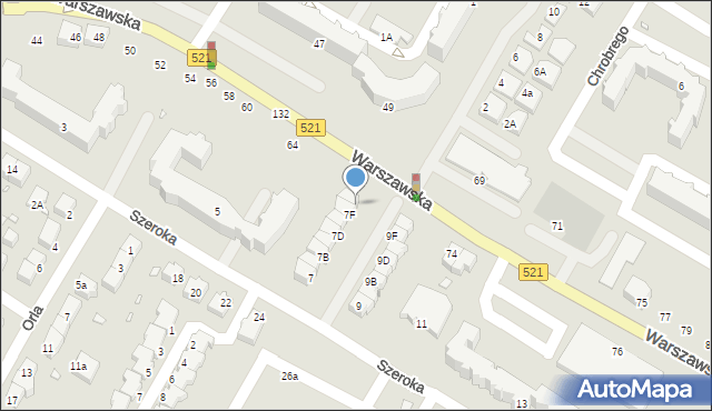 Kwidzyn, Szeroka, 7G, mapa Kwidzyn