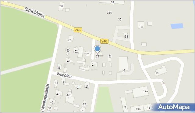 Łabiszyn, Szubińska, 23, mapa Łabiszyn