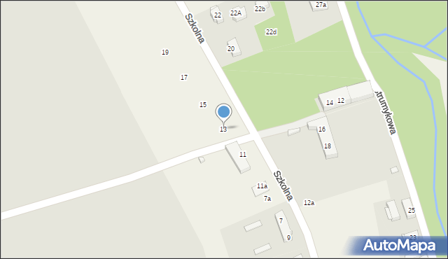 Łagów, Szkolna, 13, mapa Łagów