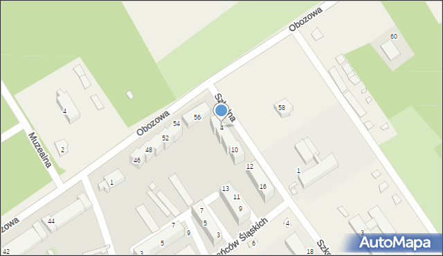 Łambinowice, Szkolna, 4, mapa Łambinowice