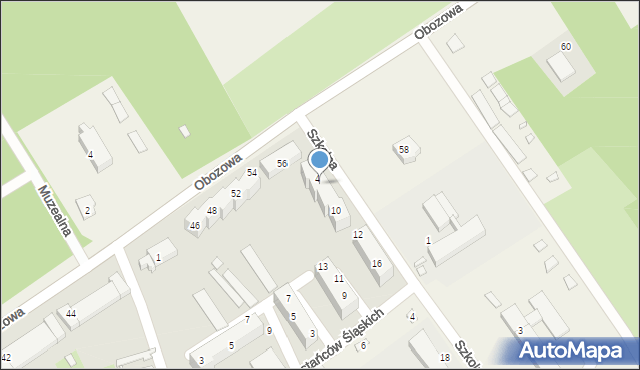 Łambinowice, Szkolna, 6, mapa Łambinowice