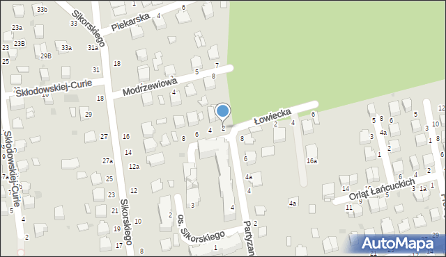 Łańcut, Szkolna, 2, mapa Łańcut