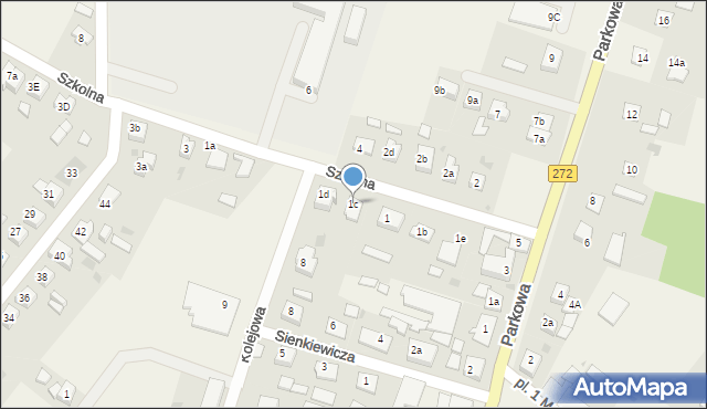 Laskowice, Szkolna, 1c, mapa Laskowice