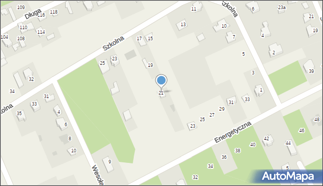 Laskowiec, Szkolna, 21, mapa Laskowiec