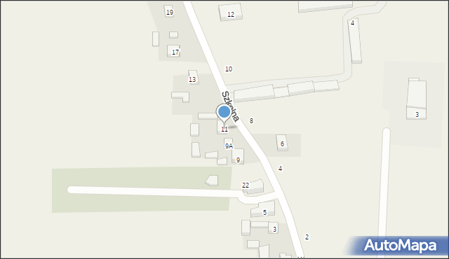 Łaszew, Szkolna, 11, mapa Łaszew