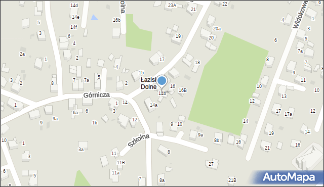 Łaziska Górne, Szkolna, 14b, mapa Łaziska Górne