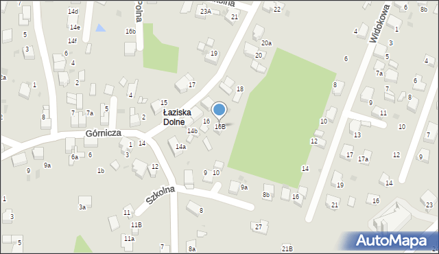 Łaziska Górne, Szkolna, 16B, mapa Łaziska Górne