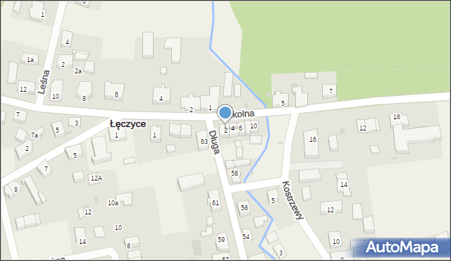 Łęczyce, Szkolna, 2, mapa Łęczyce