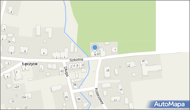 Łęczyce, Szkolna, 5, mapa Łęczyce