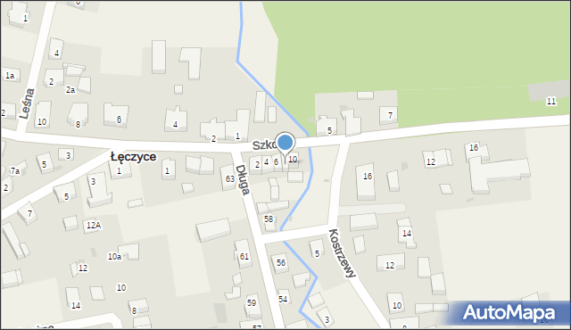 Łęczyce, Szkolna, 6/2, mapa Łęczyce