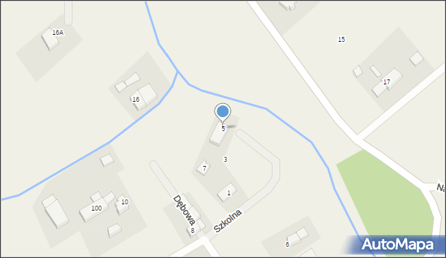 Lędowo, Szkolna, 5, mapa Lędowo