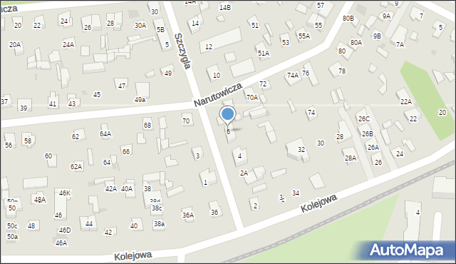 Legionowo, Szczygla, 6, mapa Legionowo