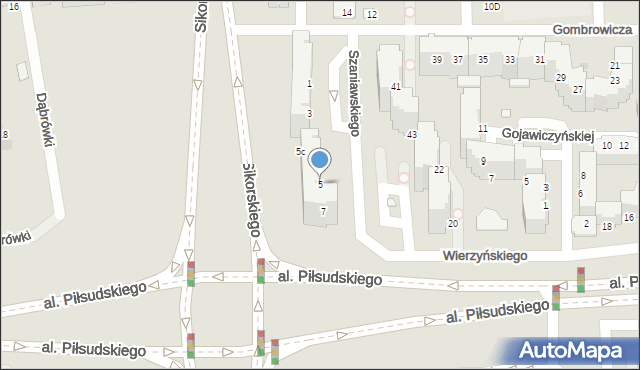 Legnica, Szaniawskiego Jerzego, 5, mapa Legnicy