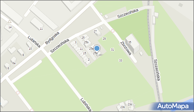 Legnica, Szczecińska, 25i, mapa Legnicy