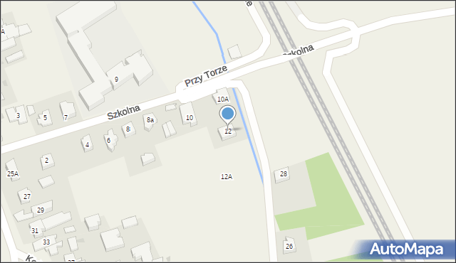 Łęgowo, Szkolna, 12, mapa Łęgowo