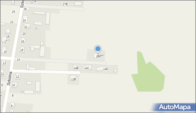 Lelis, Szkolna, 16b, mapa Lelis