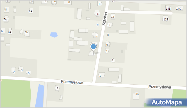 Lelis, Szkolna, 3, mapa Lelis