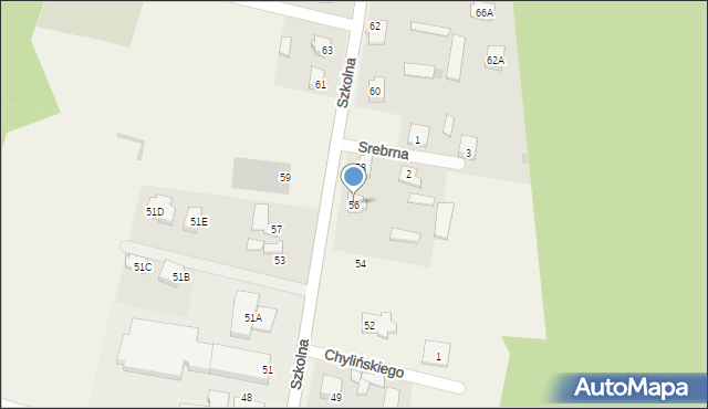 Lelis, Szkolna, 56, mapa Lelis