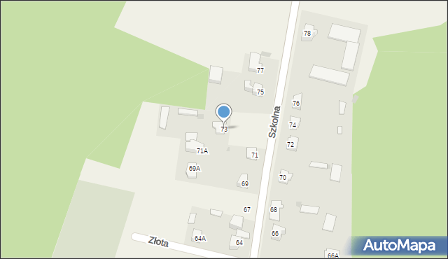 Lelis, Szkolna, 73, mapa Lelis